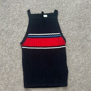 H&M Striped Ribbed Tank Top
